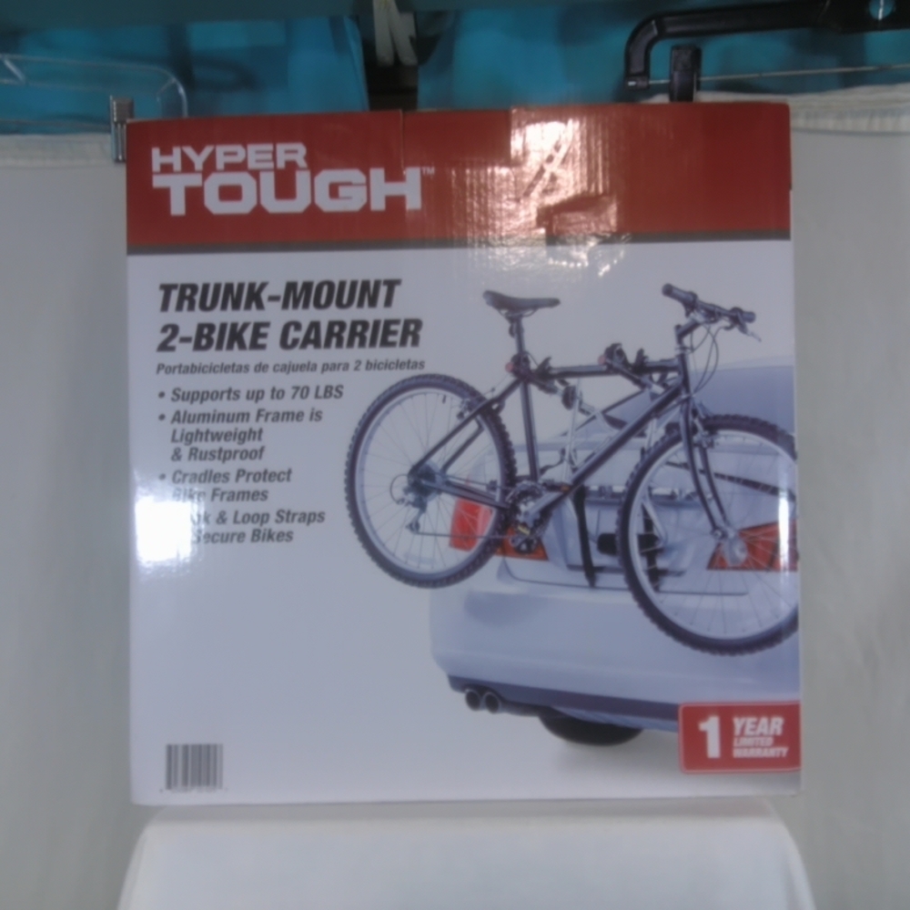 Hyper Tough Trunk-Mount 2-Bike Carrier - Black